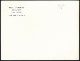 1990 Régi fogaskarekű szerelvény felújítás előtt, 2 db vintage fotó, Karai S. pecsétjével jelzett, 1...