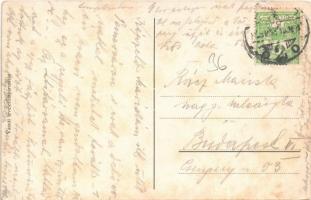 Temesvár, Timisoara; Józsefváros, Ferenc József út, Lloyd palota, útépítés, piac. Vasúti levelezőlap...