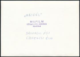 1977 Az Abigél c. tv sorozat szereplői, (balról jobbra) Bánfalvi Ági és Szerencsi Éva (a filmben Vit...