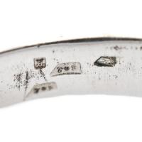 Ezüst (Ag) karkötő szintetikus kövekkel. Jelzett. karcolással. br: 20,63 g