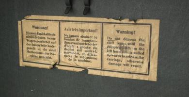 cca 1930 Torpedo írógép magyar billentyűzettel tokkal, jó állapotban