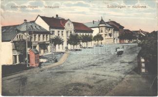 1916 Szászrégen, Reghin; Közép utca / Mittelgasse / street (Rb)