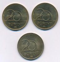 2003. 20Ft "Deák Ferenc" (3x) T:1- Adamo FOEM2