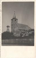 Szováta, Sovata; épülő református templom 1937-1938 / construction of the Calvinist church. photo  (Rb)