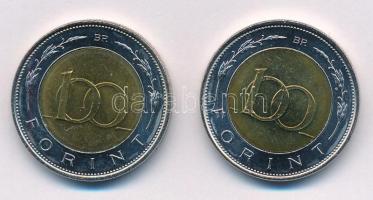 2002. 100Ft "Kossuth" kötőjel hiányzik az évszámok közül (2x) T:1- Adamo FOEM1