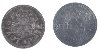 Német Birodalom / Lambrecht 1917. 10pf Zn szükségpénz + Német  Birodalom / Szilézia / Glatz (Kłodzko...