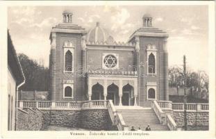 1928 Varannó, Vranov nad Toplou; Zidovsky kostol / zsidó templom, zsinagóga / synagogue