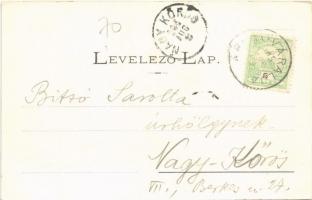 1905 Árvaváralja, Oravsky Podzámok; Árva vára (délkeletről), híd. Kiadja Sochán P. 62. / Oravsky hra...