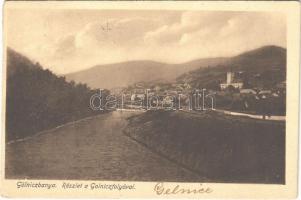 1920 Gölnicbánya, Göllnitz, Gelnica; részlet a Gölnic folyóval. Fischer Ármin kiadása / Hnilec river (EK)