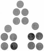 2006. 50Ft 125 éves a Magyar Vöröskereszt (5x) + 2006. 50Ft Cu-Ni 1956-os forradalom (5x) + 2004. 50Ft Cu-Ni A Magyar Köztársaság az Európai Unió tagja (5x) T:1-,2
