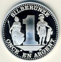 Svájc "Bern" 1 Once/Silberunze Ag "Bicolor"T:PP