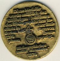 NSZK 1976. "Mannheim - C.J. - Meyer" nagyalakú Br érem T:2