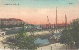 1912 Fiume, Rijeka; Susak, Delta, port, Mamici