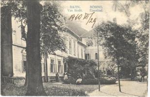 1910 Bazin, Bösing, Bözing, Pezinok; Vas fürdő / Eisenbad / spa, bath, hotel (fl)