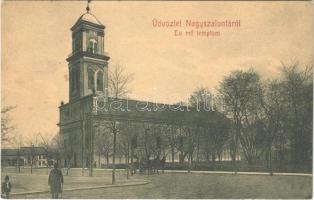 1908 Nagyszalonta, Salonta; Református templom. W.L. 1593. / Calvinist church