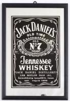 Jack Daniels whiskey modern tükör reklám tábla, műanyag keretben, 32x22 cm