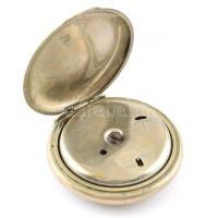 Victoria ébresztős zsebóra Működő jó állapotban, lejáró plexivel. d: 54 mm