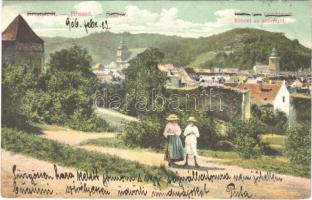 1906 Brassó, Kronstadt, Brasov; részlet az áttörésről / Partie vom Durchbruch