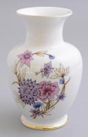 Hollóházi porcelán váza, matricás, jelzett, hibátlan, m: 15 cm