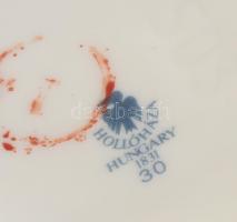 Hollóházi porcelán váza, matricás, jelzett, hibátlan, m: 15 cm