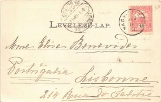 1903 Monospetri, Monos-Petri, Petreu; Klobusiczky kastély. Divald, Irma Sennyey levele / castle (EK)