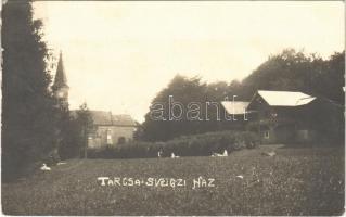 1921 Tarcsa, Tarcsafürdő, Bad Tatzmannsdorf; Svejczi ház, templom / villa, church. photo