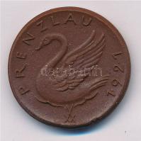Német Birodalom / Prenzlau 1921. 1/2M "UCKER MARK / PRENZLAU 1921" jelzett meisseni barna ...