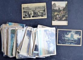 Kb. 170 db RÉGI képeslap vegyes minőségben: magyar és külföldi városok / CCa. 170 pre-1945 postcards in mixed quality: Hungarian and other town-views