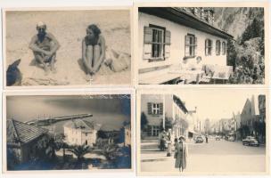 41 db RÉGI családi fotó képeslap vegyes minőségben / 41 pre-1945 family photo postcards in mixed quality