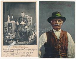 24 db RÉGI motívum képeslap vegyes minőségben, pár lithoval / 24 pre-1945 motive postcards in mixed ...