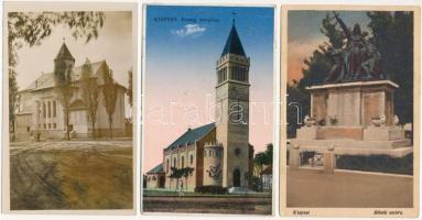 Budapest XIX. Kispest - 6 db régi képeslap / 6 pre-1945 postcards