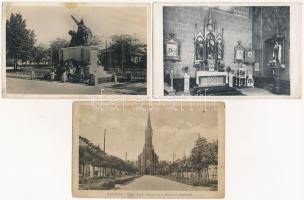 Budapest XIX. Kispest - 6 db régi képeslap / 6 pre-1945 postcards