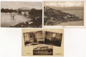 7 db RÉGI magyar város képeslap vegyes minőségben: Debrecen, Hévíz, Baja, Kalocsa, Tihany, Mezőtúr /...