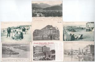 92 db RÉGI külföldi város képeslap / 92 pre-1945 European town-view postcards