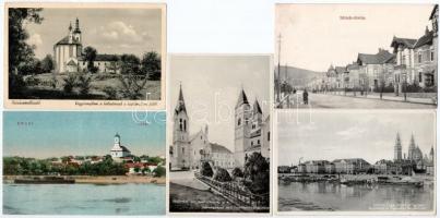 35 db RÉGI magyar város képeslap vegyes minőségben / 35 pre-1945 Hungarian town-view postcards in mi...
