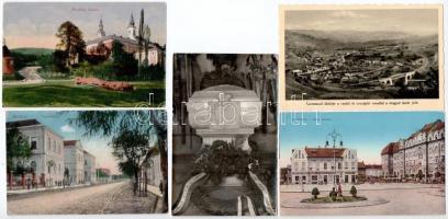 31 db RÉGI történelmi magyar város képeslap vegyes minőségben / 31 pre-1945 town-view postcards from the Kingdom of Hungary in mixed quality