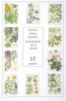 Maurice Pillard Verneuil: Encylopédia de la plante, 10 poszter, modern nyomat, 46x32 cm