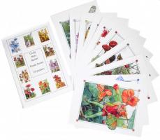 Cicely Mary Barker: Flower fairies, 10 poszter illusztrált papírmappában, modern nyomat, 46x32 cm