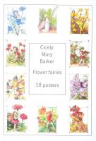 Cicely Mary Barker: Flower fairies, 10 poszter illusztrált papírmappában, modern nyomat, 46x32 cm