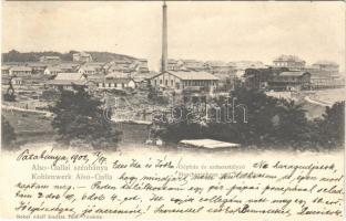 1902 Alsógalla (Tatabánya), Gépház és szénosztályozó. Nobel Adolf kiadása