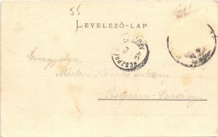 1900 Balatonaliga (Balatonvilágos), hegyoldali rész (ázott / wet damage)