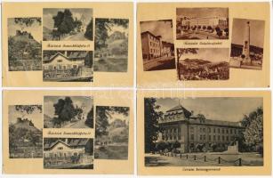 7 db MODERN magyar 60 filléres város képeslap (Képzőművészeti Alap Kiadóvállalat): Nógrád megye / 7 modern Hungarian town-view postcards from the 50s: Nógrád county
