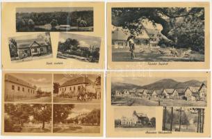 7 db MODERN magyar 60 filléres város képeslap (Képzőművészeti Alap Kiadóvállalat): Nógrád megye / 7 ...