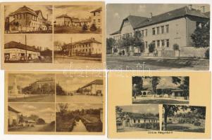 41 db MODERN magyar 60 filléres város képeslap (Képzőművészeti Alap Kiadóvállalat): Békés megye / 41 modern Hungarian town-view postcards from the 50s: Békés county