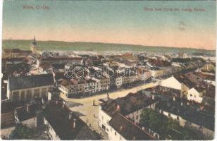 1918 Wels, Blick vom Turm der evang. Kriche / view from the Lutheran churchs tower (EK)