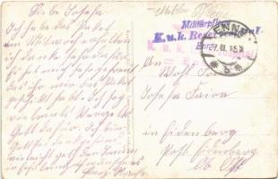 1915 Enns, general view + "Militärpflege K.u.K. Reservespital Enns"