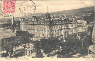 1907 Montreal, Windsor Hotel, tram (EK)