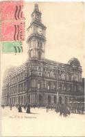 1908 Melbourne, The General Post Office, tram (EK)