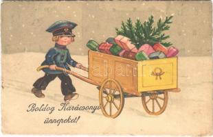 Boldog Karácsonyi ünnepeket! / Christmas greeting art postcard. "ERIKA" Nr. 5045. (EK)