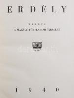 Deér József (szerk.): Erdély. Bp., 1940, Magyar Történelmi Társulat, 283 p.+136 (képtáblák) t.+22 (t...
